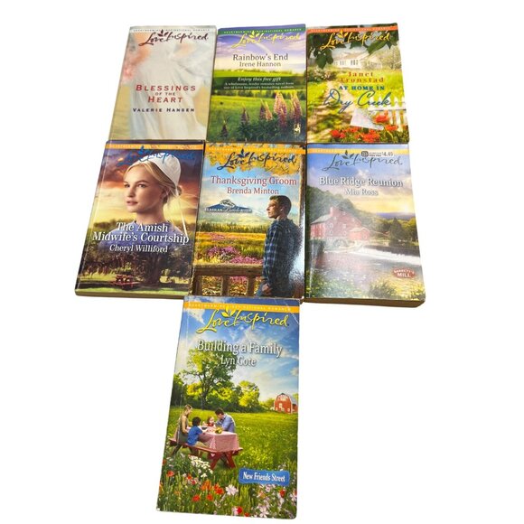 Love Inspired Christian Romance Paperback Book Lot Of 7 Inspirational Novels - Picture 1 of 5